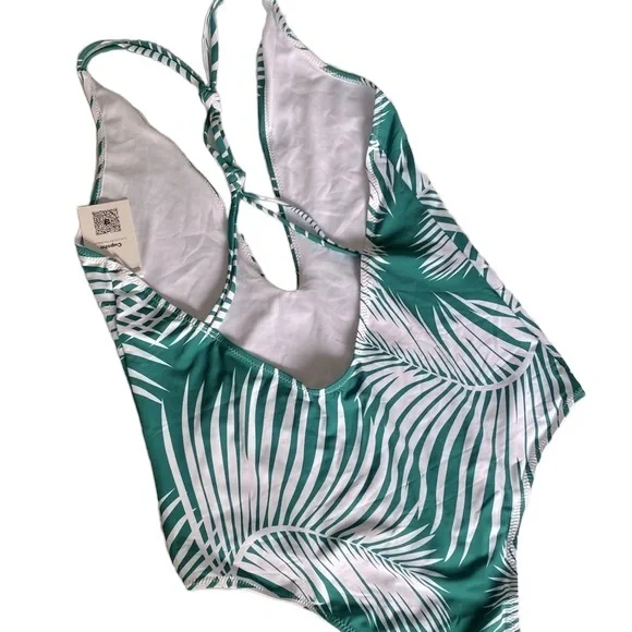 CUPSHE WOMENS SWIMSUIT💚🤍💚New with tags - Picture 2 of 9